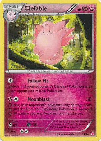 Clefable (28/30) [XY: Trainer Kit 1 - Wigglytuff] | Exor Games New Glasgow