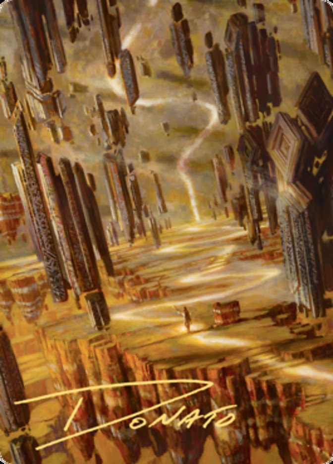 Brightclimb Pathway Art Card (Gold-Stamped Signature) [Zendikar Rising Art Series] | Exor Games New Glasgow