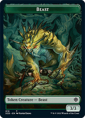 Beast // Beast Double-Sided Token [Starter Commander Decks] | Exor Games New Glasgow