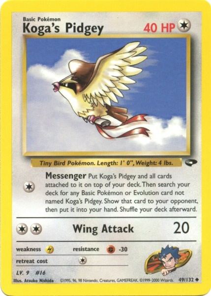 Koga's Pidgey (49/132) [Gym Challenge Unlimited] | Exor Games New Glasgow