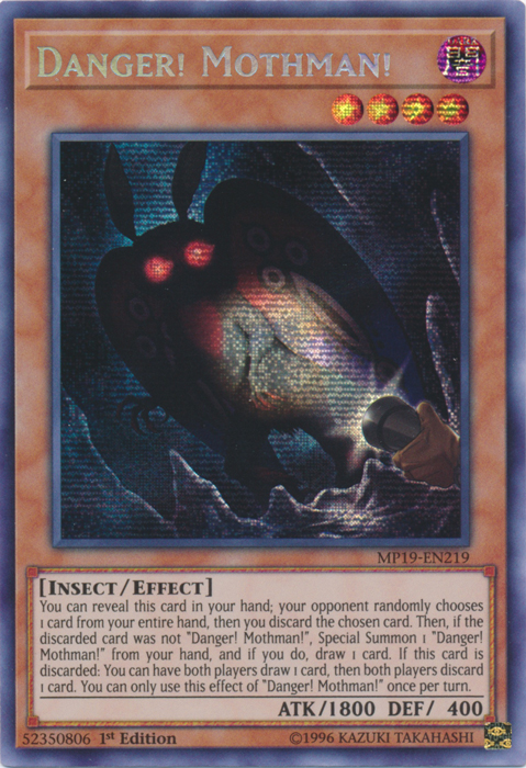 Danger! Mothman! [MP19-EN219] Prismatic Secret Rare | Exor Games New Glasgow