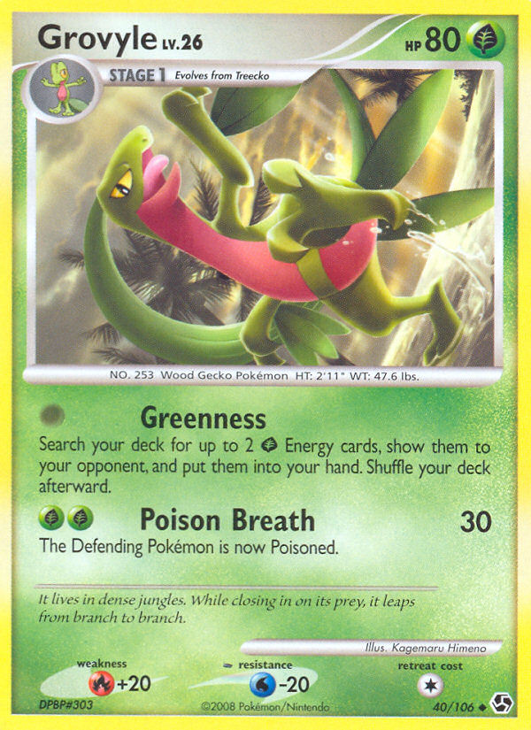 Grovyle (40/106) [Diamond & Pearl: Great Encounters] | Exor Games New Glasgow