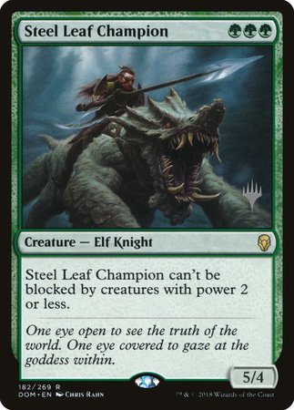 Steel Leaf Champion [Dominaria Promos] | Exor Games New Glasgow