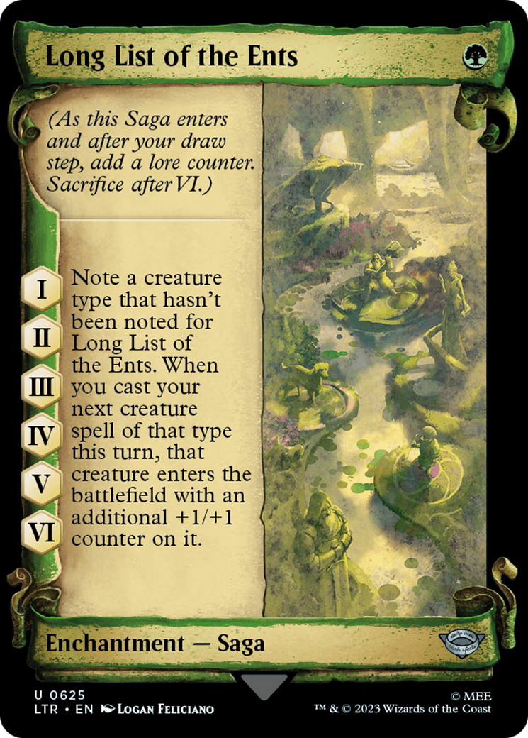 Long List of the Ents [The Lord of the Rings: Tales of Middle-Earth Showcase Scrolls] | Exor Games New Glasgow