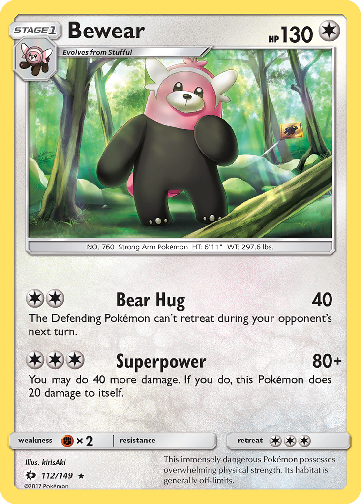 Bewear (112/149) [Sun & Moon: Base Set] | Exor Games New Glasgow