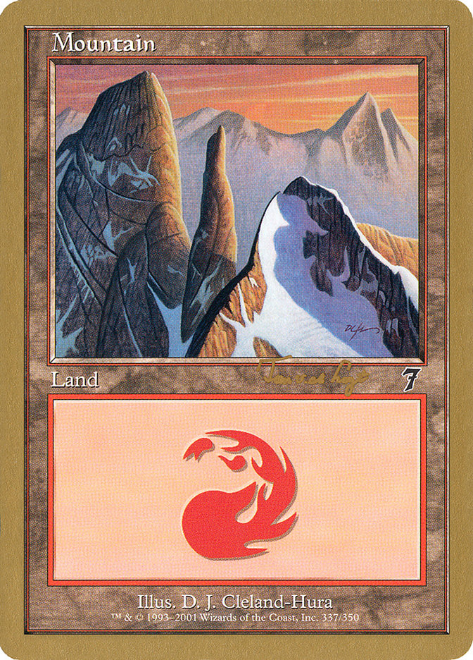 Mountain (337) (Tom van de Logt) [World Championship Decks 2001] | Exor Games New Glasgow