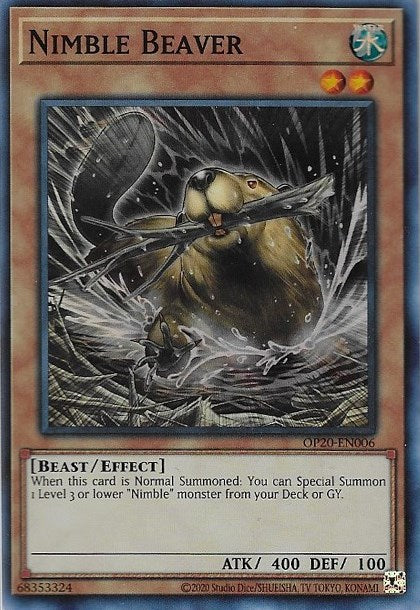 Nimble Beaver [OP20-EN006] Super Rare | Exor Games New Glasgow