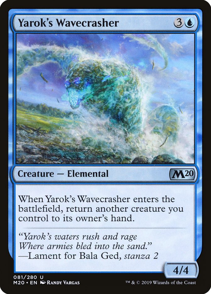 Yarok's Wavecrasher [Core Set 2020] | Exor Games New Glasgow