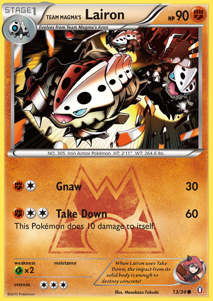 Team Magma's Lairon (13/34) [XY: Double Crisis] | Exor Games New Glasgow