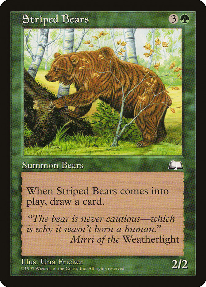 Striped Bears [Weatherlight] | Exor Games New Glasgow