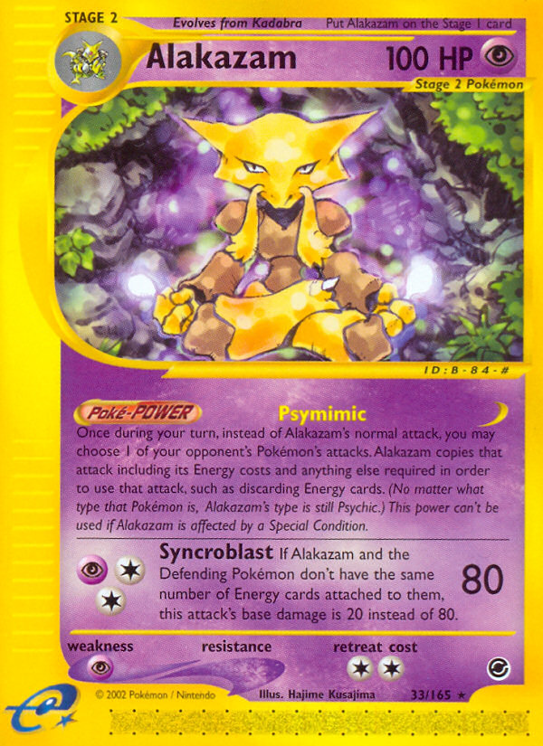 Alakazam (33/165) [Expedition: Base Set] | Exor Games New Glasgow