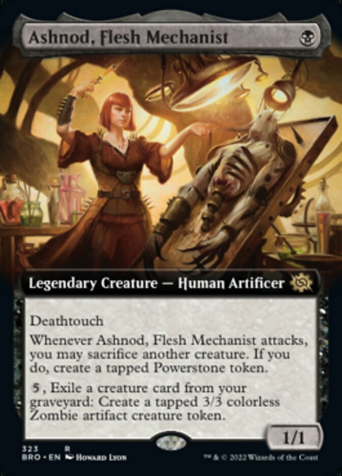 Ashnod, Flesh Mechanist (Extended Art) [The Brothers' War] | Exor Games New Glasgow