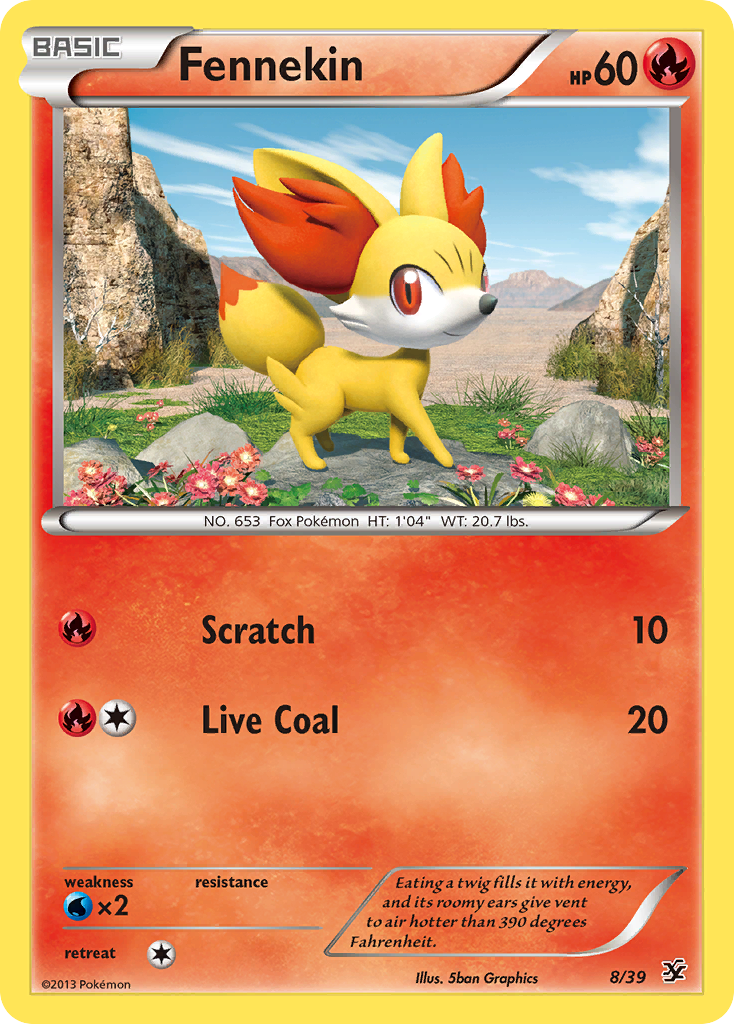 Fennekin (8/39) [XY: Kalos Starter Set] | Exor Games New Glasgow