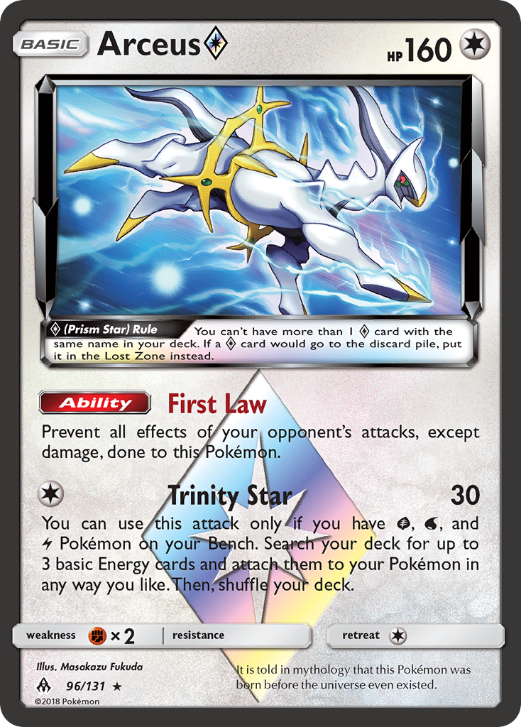 Arceus (96/131) (Prism Star) [Sun & Moon: Forbidden Light] | Exor Games New Glasgow