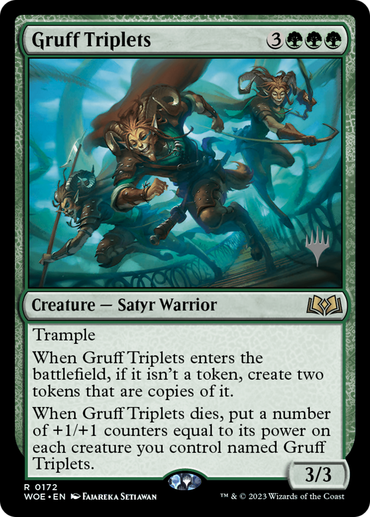 Gruff Triplets (Promo Pack) [Wilds of Eldraine Promos] | Exor Games New Glasgow