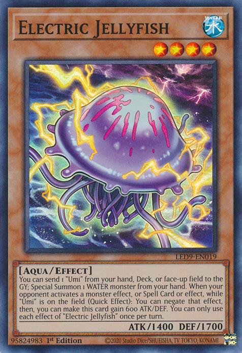 Electric Jellyfish [LED9-EN019] Super Rare | Exor Games New Glasgow