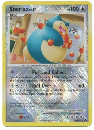 Snorlax (33/111) (League Promo) [Platinum: Rising Rivals] | Exor Games New Glasgow