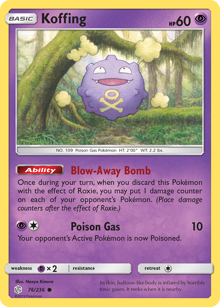 Koffing (76/236) [Sun & Moon: Cosmic Eclipse] | Exor Games New Glasgow