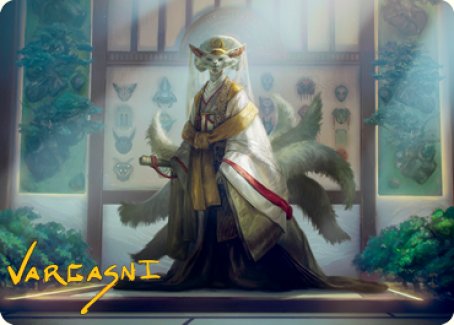 Light-Paws, Emperor's Voice Art Card (Gold-Stamped Signature) [Kamigawa: Neon Dynasty Art Series] | Exor Games New Glasgow