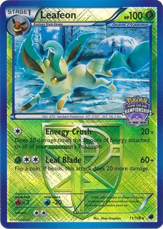 Leafeon (11/116) (States Championship Promo) [Black & White: Plasma Freeze] | Exor Games New Glasgow