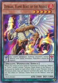 Zefraxa, Flame Beast of the Nekroz [CROS-ENAE1] Super Rare | Exor Games New Glasgow