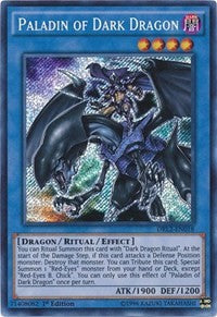 Paladin of Dark Dragon [DRL2-EN018] Secret Rare | Exor Games New Glasgow