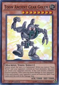 Toon Ancient Gear Golem [DRL2-EN022] Super Rare | Exor Games New Glasgow