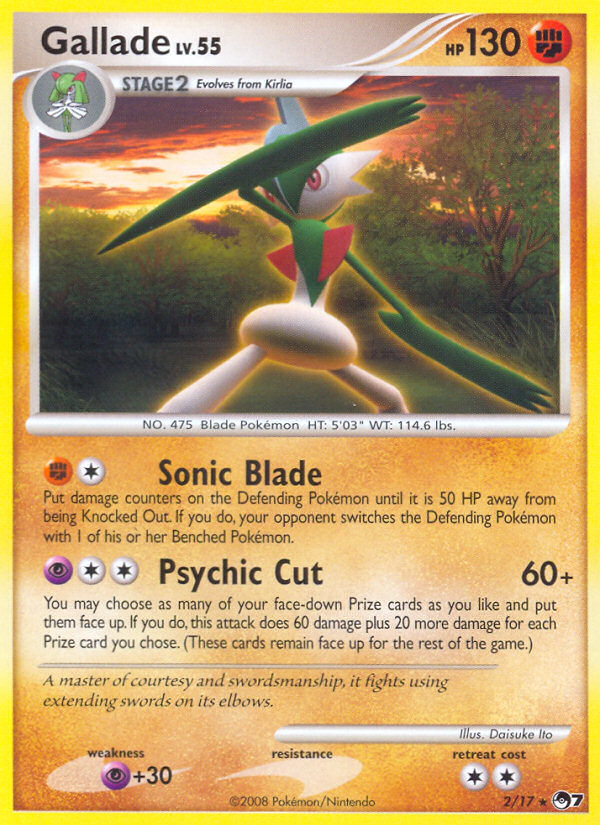 Gallade (2/17) [POP Series 7] | Exor Games New Glasgow