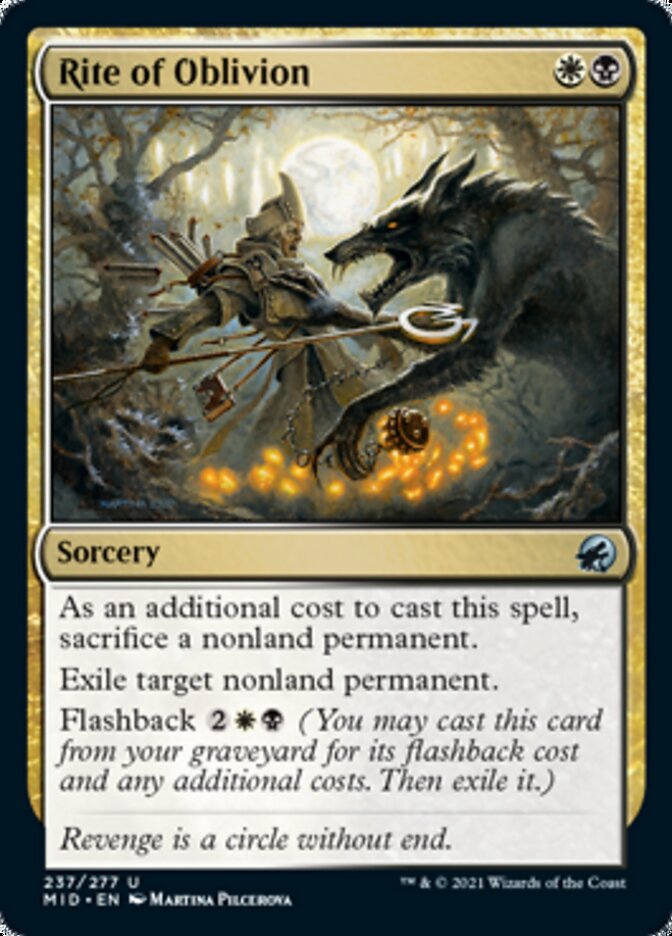 Rite of Oblivion [Innistrad: Midnight Hunt] | Exor Games New Glasgow
