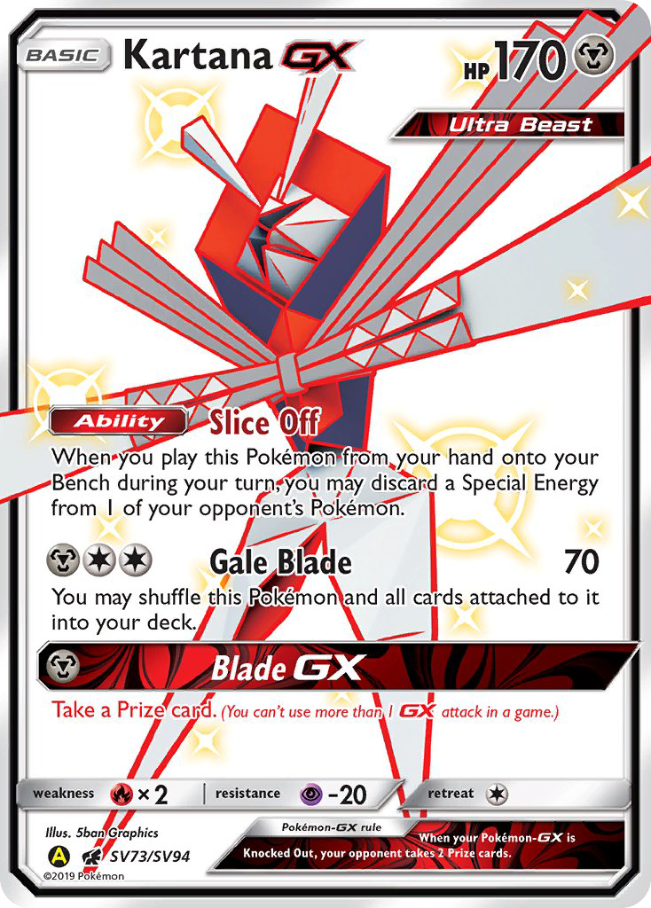 Kartana GX (SV73/SV94) [Sun & Moon: Hidden Fates - Shiny Vault] | Exor Games New Glasgow