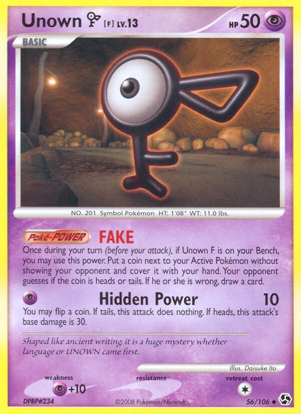 Unown F (56/106) [Diamond & Pearl: Great Encounters] | Exor Games New Glasgow