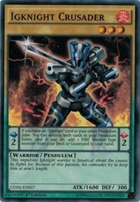 Igknight Crusader [CORE-EN027] Super Rare | Exor Games New Glasgow