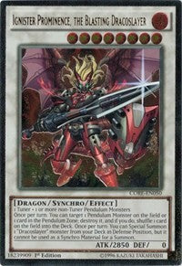 Ignister Prominence, the Blasting Dracoslayer (UTR) [CORE-EN050] Ultimate Rare | Exor Games New Glasgow