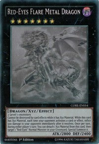 Red-Eyes Flare Metal Dragon (GR) [CORE-EN054] Ghost Rare | Exor Games New Glasgow