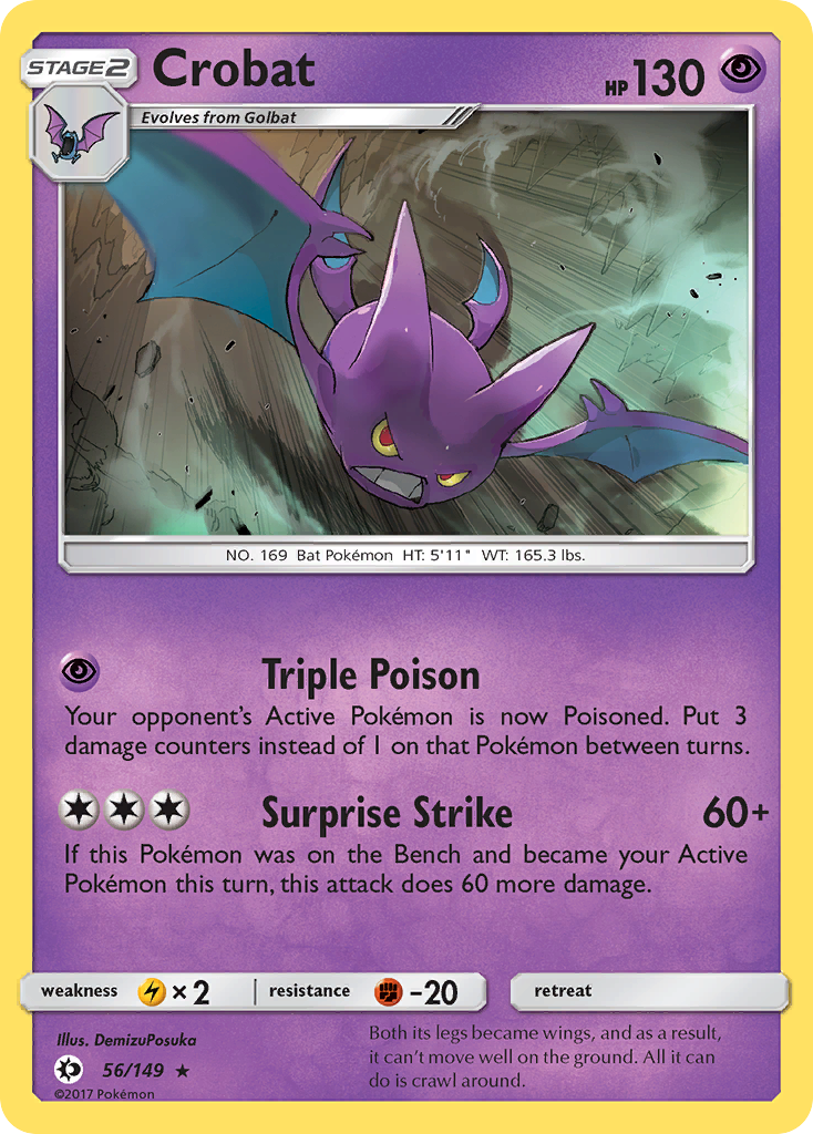 Crobat (56/149) [Sun & Moon: Base Set] | Exor Games New Glasgow