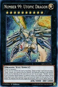 Number 99: Utopic Dragon [MP15-EN190] Secret Rare | Exor Games New Glasgow