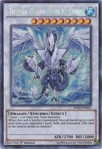 Trishula, Dragon of the Ice Barrier [HSRD-EN052] Secret Rare | Exor Games New Glasgow