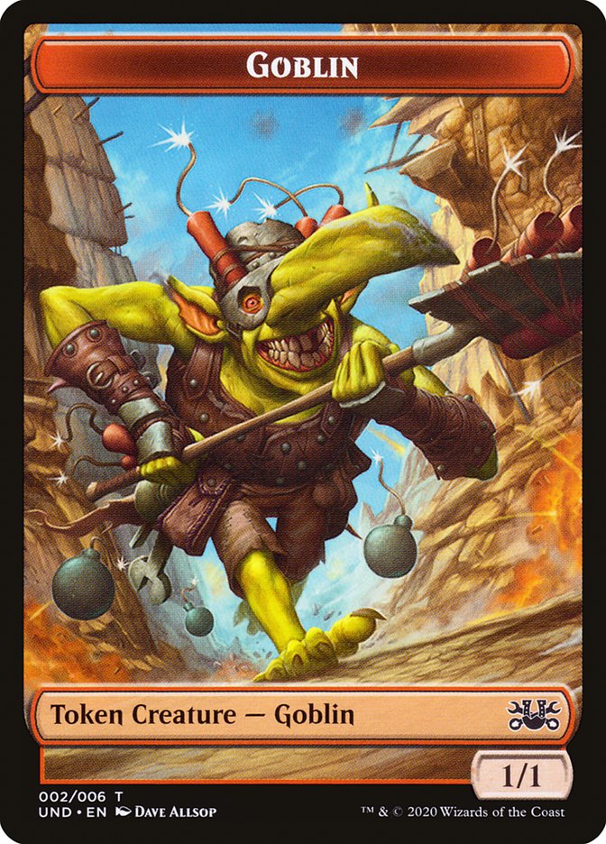 Goblin // Giant Teddy Bear Double-sided Token [Unsanctioned Tokens] | Exor Games New Glasgow