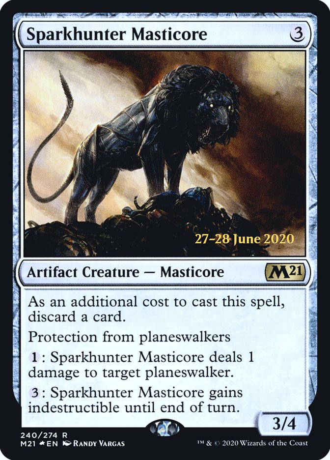 Sparkhunter Masticore  [Core Set 2021 Prerelease Promos] | Exor Games New Glasgow