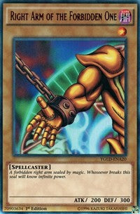 Right Arm of the Forbidden One (A) [YGLD-ENA20] Ultra Rare | Exor Games New Glasgow