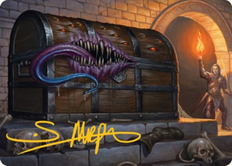 Mimic Art Card (Gold-Stamped Signature) [Dungeons & Dragons: Adventures in the Forgotten Realms Art Series] | Exor Games New Glasgow