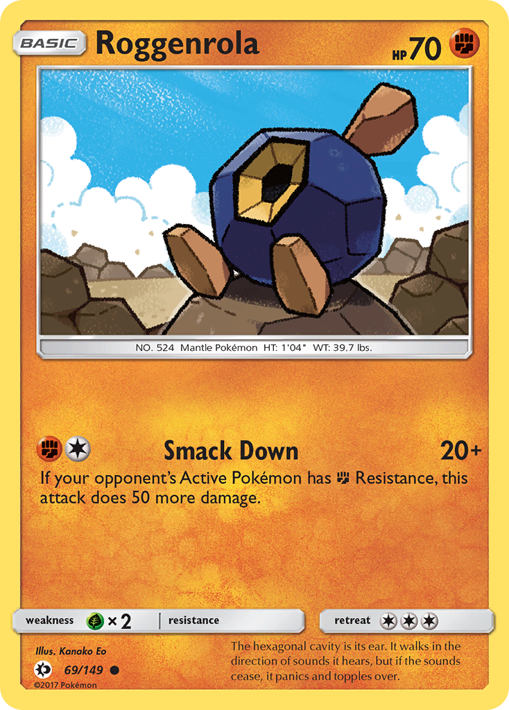 Roggenrola (69/149) [Sun & Moon: Base Set] | Exor Games New Glasgow