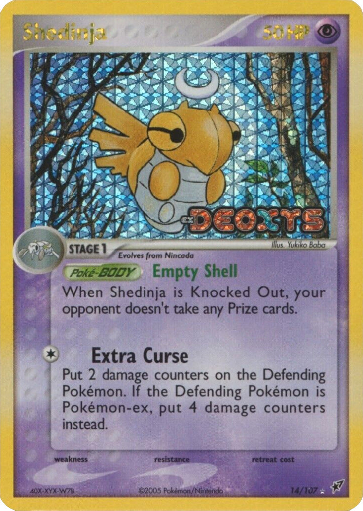 Shedinja (14/107) (Stamped) [EX: Deoxys] | Exor Games New Glasgow