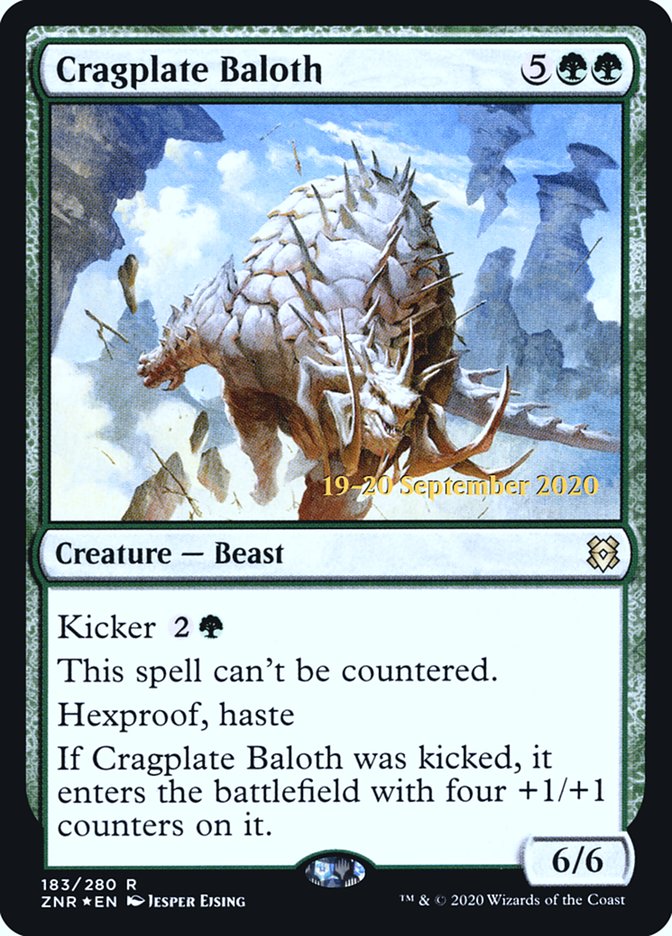 Cragplate Baloth  [Zendikar Rising Prerelease Promos] | Exor Games New Glasgow