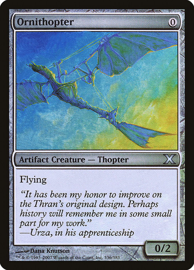 Ornithopter (Premium Foil) [Tenth Edition] | Exor Games New Glasgow