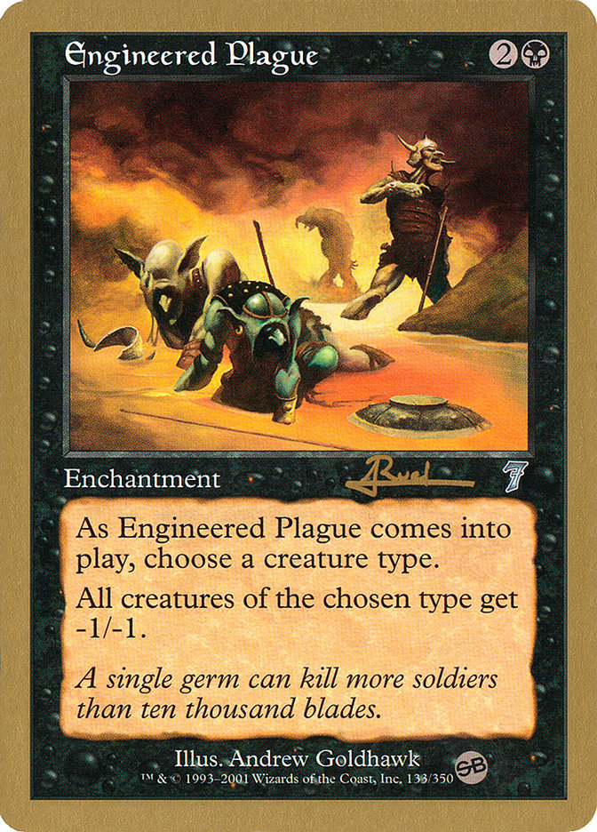 Engineered Plague (Antoine Ruel) (SB) [World Championship Decks 2001] | Exor Games New Glasgow