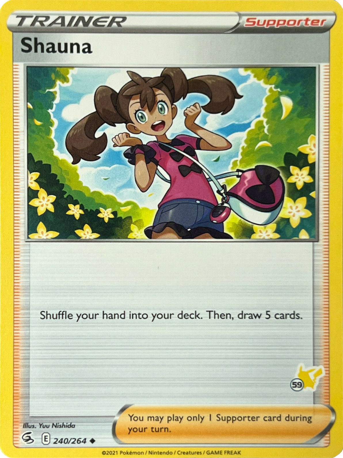 Shauna (240/264) (Pikachu Stamp #59) [Battle Academy 2022] | Exor Games New Glasgow