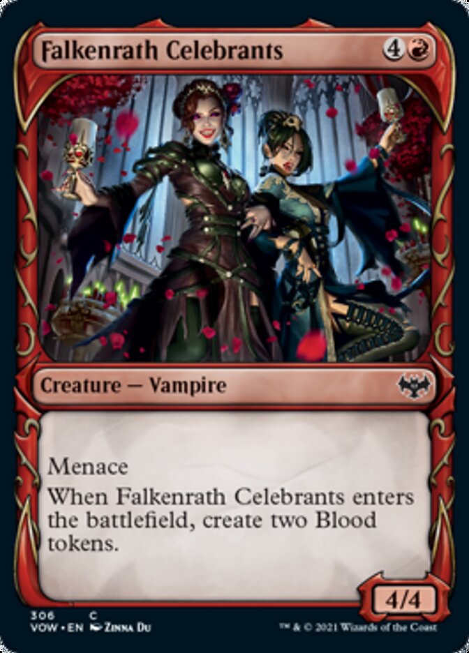 Falkenrath Celebrants (Showcase Fang Frame) [Innistrad: Crimson Vow] | Exor Games New Glasgow