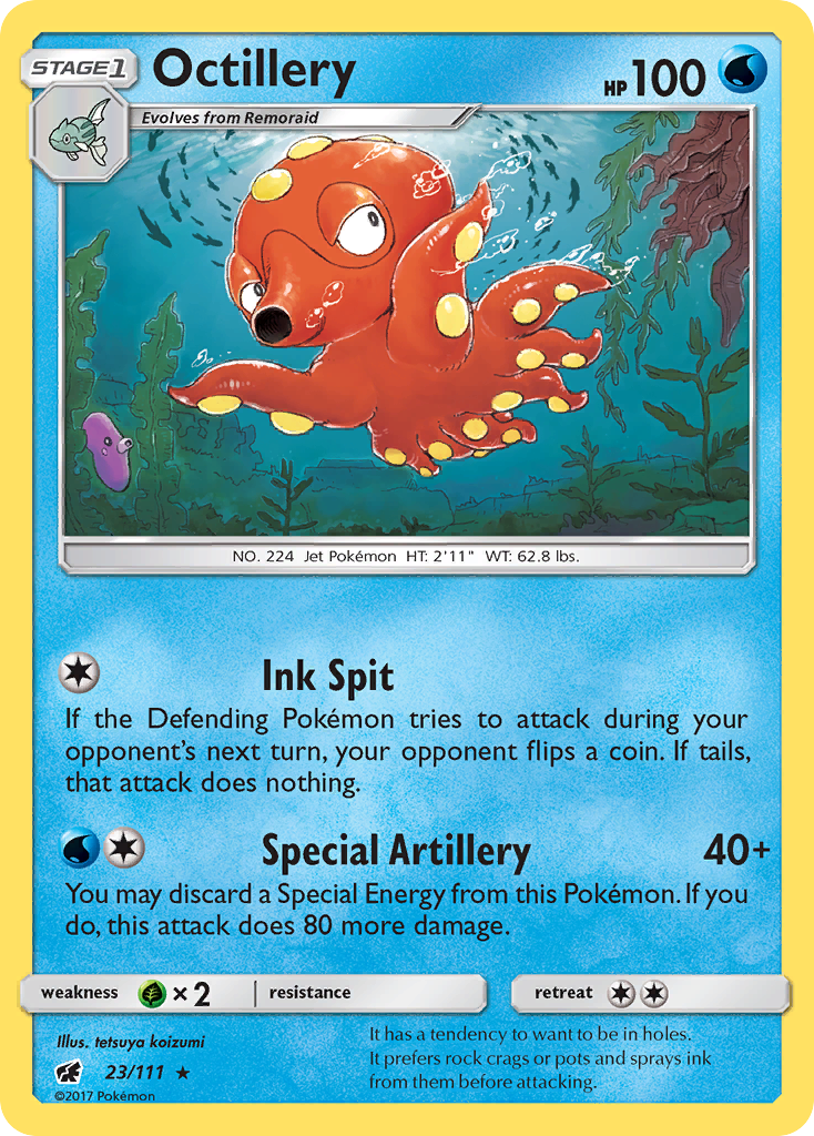 Octillery (23/111) [Sun & Moon: Crimson Invasion] | Exor Games New Glasgow