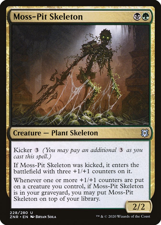 Moss-Pit Skeleton [Zendikar Rising] | Exor Games New Glasgow